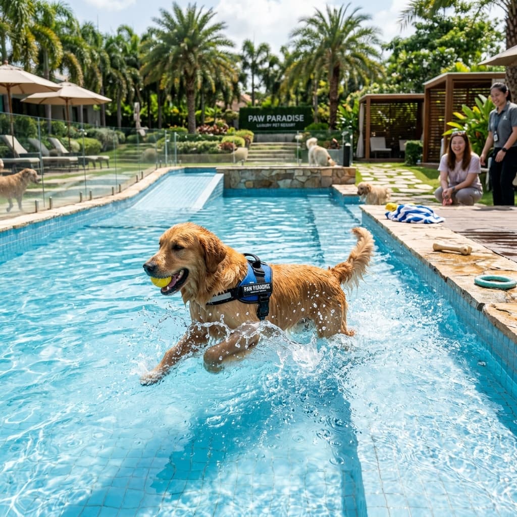 Swimming, boarding, grooming, and more in one premium club.